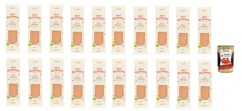 Rummo Pasta Integrale Linguine N° 13, Whole Grain Pasta, Italian Pasta, 20 x 500 g + Italian Gourmet Polpa 400 g