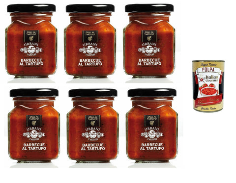 Urbani Tartufi Barbecue Sauce and Summer Truffle – 6 Packs of 90 g