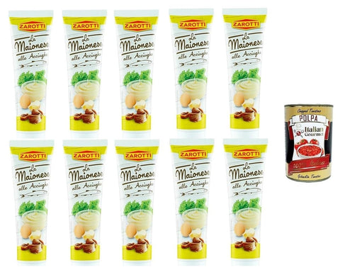 Zarotti-Maionese all acciughe anchovy mayonnaise 10 x 100 g + Italian gourmet polpa 400 g