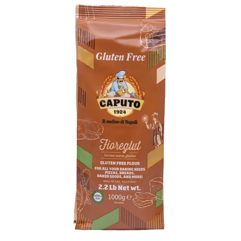 Caputo Fioreglut Preparation for Gluten Free Bakery Products with Deglutinated Wheat Starch, Dextrose, Corn Starch, Buckwheat Flour, Rice Starch, Psyllium Seed Fibre, 1 kg