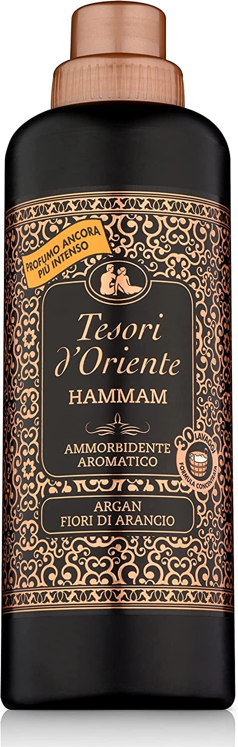Tesori d'Oriente Hammam Liquid Fabric Softener with Argon Oil & Orange, 4 x 750ml
