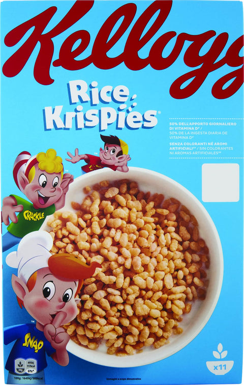 Kellogg's Rice Krispies Puffed Rice with Vitamins and Minerals 340 g Pack Cereal as Breakfast or Snack in Between