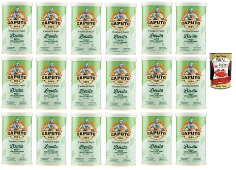 Mulino Caputo Lievito Secco, 18x 100g Italian Dry Yeast + Italian Gourmet Polpa 400g