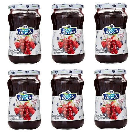 Santa Rosa Berry Jam Fruit Spread from Italy 350 g Pack of 6