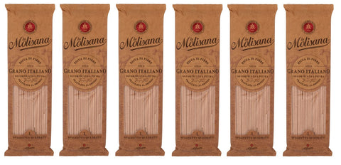 La Molisana Pasta Integrale Spaghetto Quadrato n°1 Whole Grain Pasta, 100% Italian Wheat, Bronze Paste 500 g Pack + Italian Gourmet Polpa di Pomodoro 400 g Tin