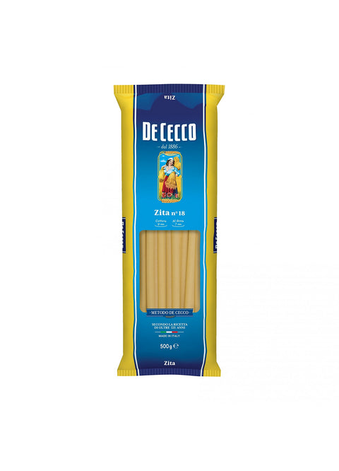Pasta De Cecco 100% Italian Zita n. 18 Pasta 500 g Pack of 10
