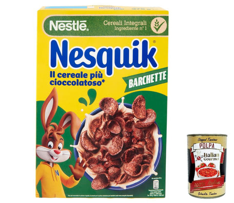 3 x Nesquik Nesquik Choco Waves Crispy Chocolate Cereal 375 g + Italian Gourmet Polpa 400 g