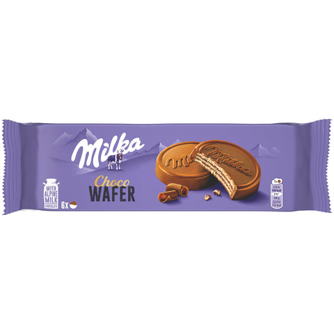 Galletas Milka Choco Wafer Barquillo Rellena De Chocolate Con Leche 180 g