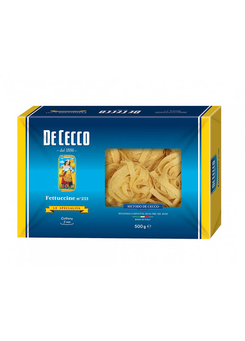 5 x Pasta De Cecco 100% Italian Fettuccine n 233 Pasta 500 g