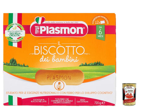 6 x Plasmon Biscotti 720G + Italian Gourmet Polpa 400 g
