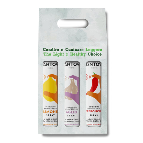 SPRAYLEGGERO Set: flavoured with lemon, chilli and garlic.