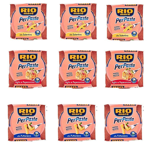 Rio Mare Per Pasta Tuna in Olive Oil Spice for Pasta, 9 x 160 g