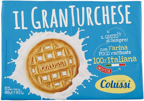 12 x Colussi Granturchese Gran Turchese Biscuits Cookies Cake Butter Biscuit 400 g