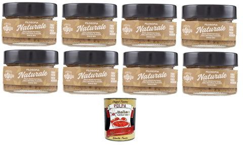 Urbani Filosofia Naturale Battuto di Funghi Porcini Minced Porcini 8 x 80 g + Italian Gourmet Polpa 400 g