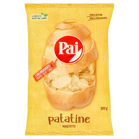 Pai Classica Transparent Chips Patatine Potato Chips Salted 300 g Potato Chips Pack of 6