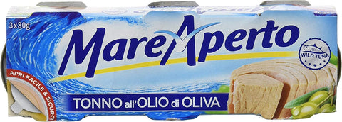 12x Mare Aperto Tonno all'olio di oliva tuna in olive oil tuna canned wild tuna (3 x 70g)