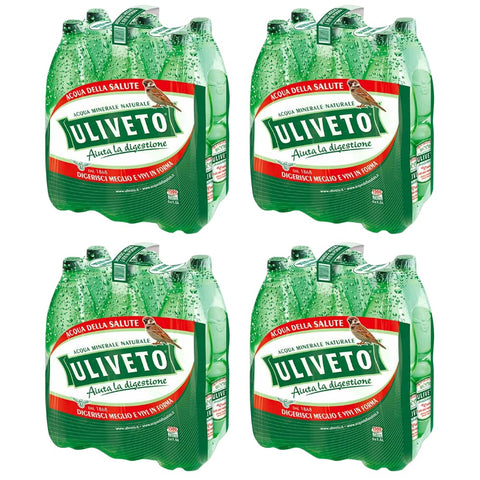 Uliveto Effervescent Water 24 Bottles of 1.5 Litres