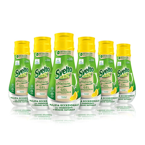 Svelto Ecolabel Dishwasher Gel with Lemon Savings Pack 216 Washes