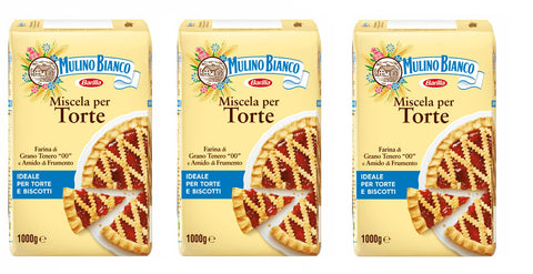 3x Mulino Bianco Farina Miscela per Cake Flour Cake Mix Cake Flour 1 kg