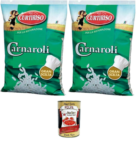 Curtiriso Per la Ristorazione Riso Carnaroli For Catering: Carnaroli Rice 2 x 5 kg + Italian Gourmet Polpa 400 g