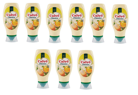 Calvé Mayonnaise Squeeze Fryer Sauce 250 ml with Eggs from Breeding Soil 9 Pieces