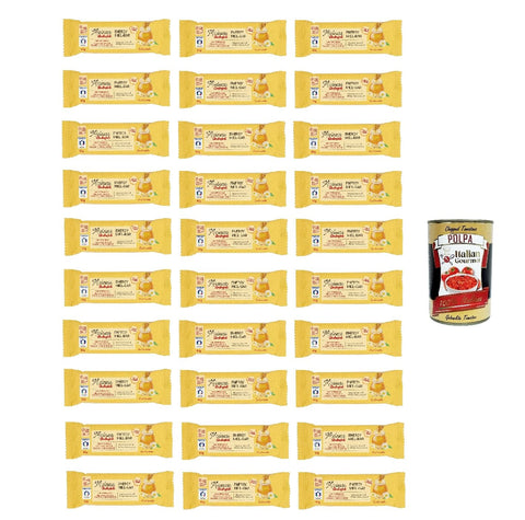 Ambrosoli Mielness Energy Miel-Bar Gusto Miele 50 g, Honey Flavour Bar 30 x 50 g + Italian Gourmet Polpa 400 g