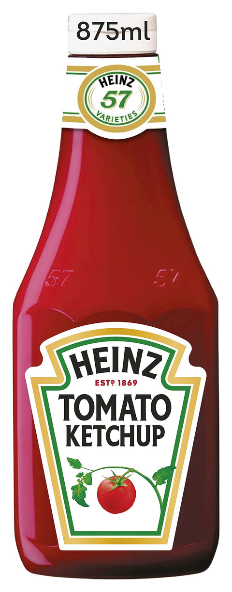 Heinz Tomato Ketchup Classic - Tomato Ketchup Squeeze Bottle - 8 x 875ml