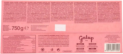 GALUP La Colomba Amarene e cioccolato Easter Colomba with Black Cherries and Chocolate 750g