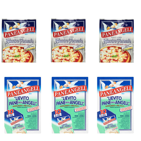 Paneangeli Lievito Disc Degli Angeli Yeast - 10 Pieces + 3x Paneangeli Yeast MastroFornaio, 3 x 7 g