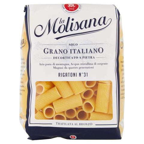 10x Pasta La molisana 100% Italian Rigatoni n° 31 pasta 500 g