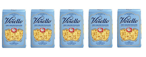 Voiello La Farfalla n°192 Pasta 100% Italian Wheat 500 g Pasta Made of Durum Wheat Semolina Bronze Drawing Pack of 5