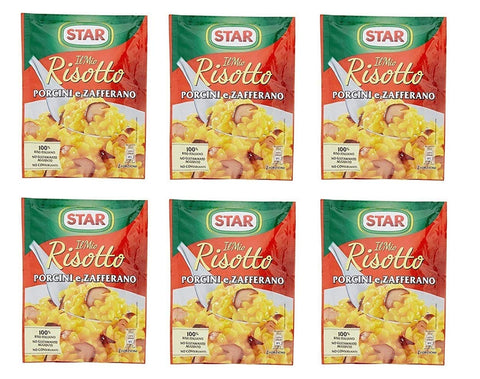 Star il mio Risotto Rice Saffron and Porcini Mushrooms 175 g Italian Ready Meals Pack of 6