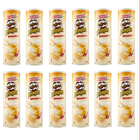 12 x Pringles Emmental Nibbles with Emmental Kase Flavour Chips 175 g