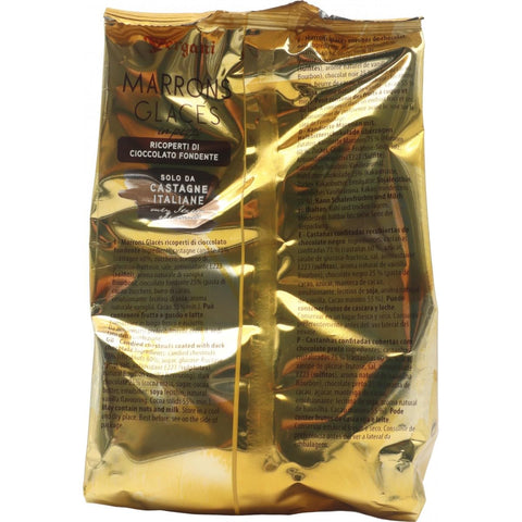 6x Vergani Marron Glacès in pezzi ricoperti al cioccolato fondente in pieces covered in dark chocolate 170g