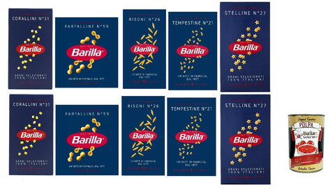 Barilla Pastina Mix 10 x 500 g (Stelline Corallini Risoni Tempestine Farfalline) Storage Pack 5 kg - for Soups & Children's Dishes, Cooking Stable al Dente + Italian Gourmet Polpa