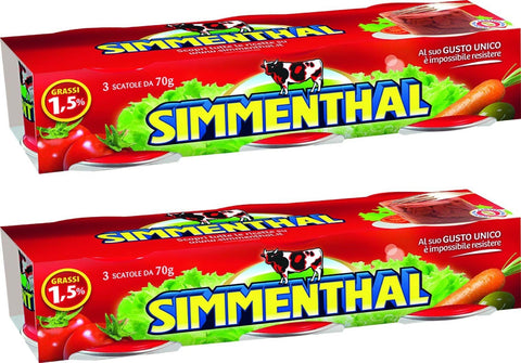 SIMMENTHAL 18x Beef in Aspic 70g 100% Italian Meat Aspic Meat