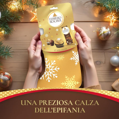 Ferrero Rocher Calza Stocking – 17 Ferrero Specialties | Befana Gift Idea 255 g