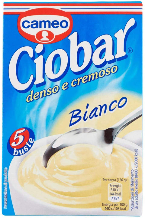6x Cameo Ciobar Bianco Soluble Hot White Chocolate Instant Chocolate 105g (5 x 21g)