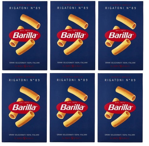 Barilla - Rigatoni n.89 Pack of 6 (6 x 500 g)