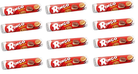 Pavesi Ringo Biscuits Vaniglia 'Vanilla', 165 g, Pack of 12