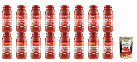 Mutti Salsa Pronta Classica, Tomato Sauce, 100% Italian, 12 x 300 g, + Italian Gourmet Polpa 400 g