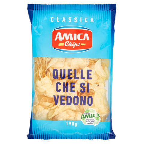 12 x Amica chips, Amica chips, classica chips, patatin, potato chips, salted, 190 g potato + Italian GOurmet polpa 400 g