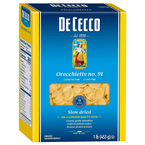 10x Pasta De Cecco 100% Italian Orecchiette n. 91 Pasta 500g
