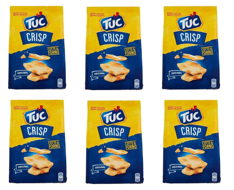 Tuc Crisp Baked Salted Sea Salt 100 g Pack of 6