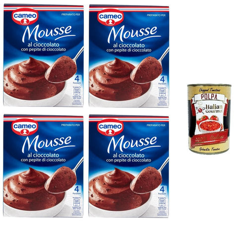 4x Cameo Mousse al cioccolato Chocolate Mousse 98 g + Italian Gourmet Polpa 400 g