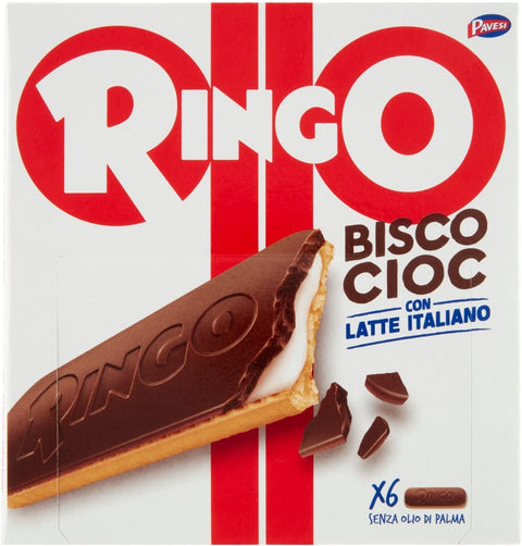 3 x Pavesi Bisco Bisco Cioc Latte Chocolate Bars with Milk and Chocolate 162 g 6 Snack