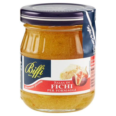 Biffi Milano 1852 Figs Mustard Sauce for Cheese, Pack of 12 (12 x 100 g)