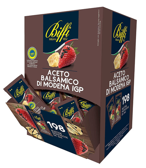 Biffi Aceto Balsamic di Modena Vinegar Balsamic Vinegar from Modena IGP 198 Single Dose Bag with 5 ml