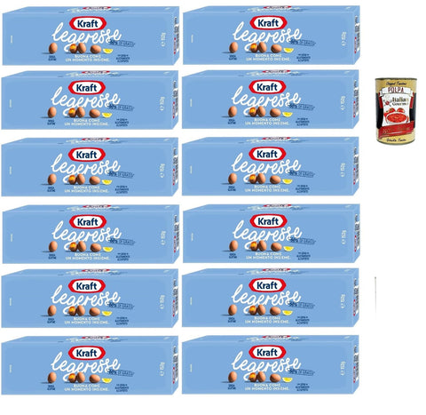 Kraft Leggeresse Tubo Mayonnaise Low Fat Mayo Seasoning Sauce Salad Sauce 12 x 150 ml + Italian Gourmet Polpa 400 g