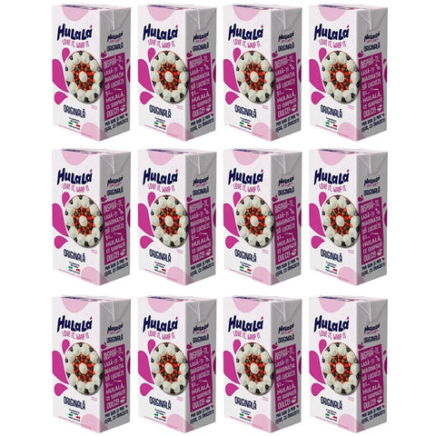 12 x Hulalà Panna da Montare Zuccherata Sweetened Confectionery Product Cream to Assemble 500 ml Lactose-free and Free from Hardened Fat Italian Product Based on Vegetable Fats
